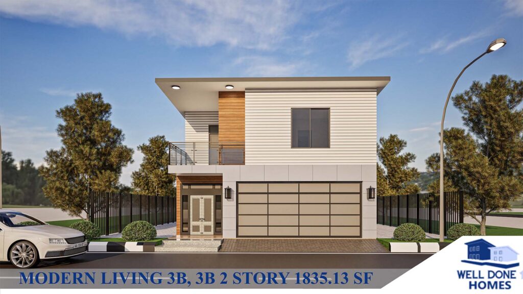 Modern Style 3B 2 story Picture house